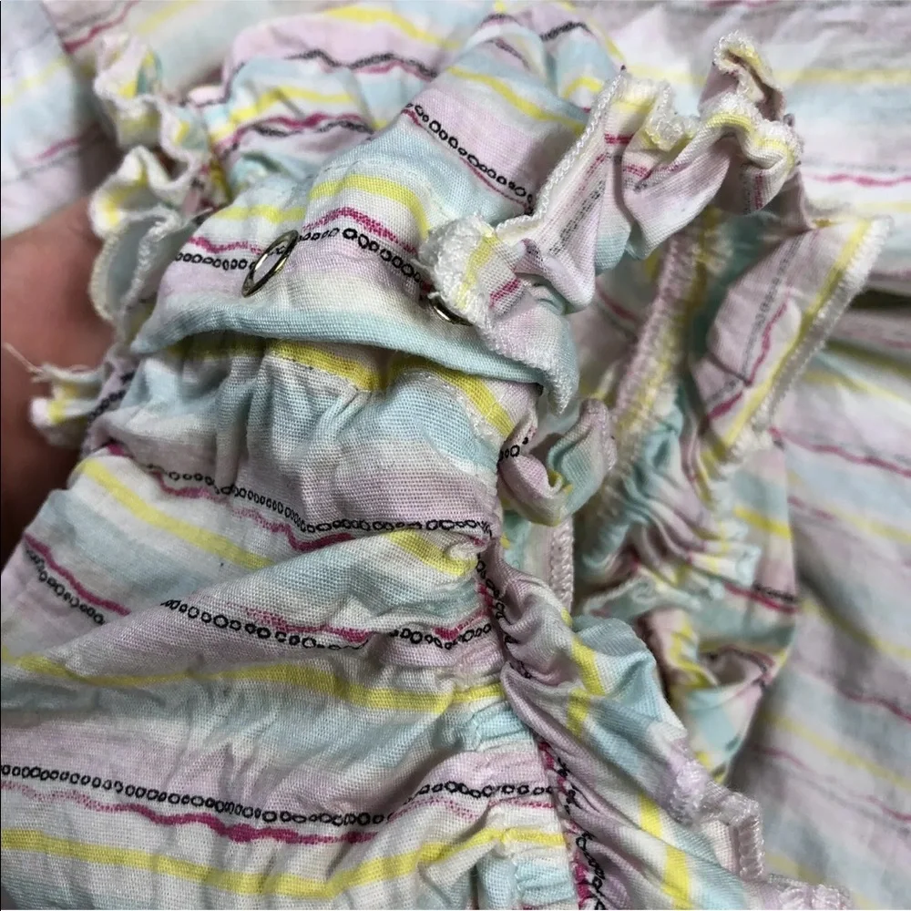 Little Minis Toddler Girls 4T Rainbow Stripe Dress With Bloomers